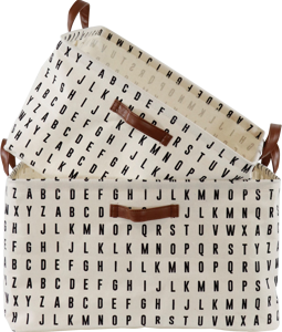 3377 PANIER À ANSE ALPHABET 2P